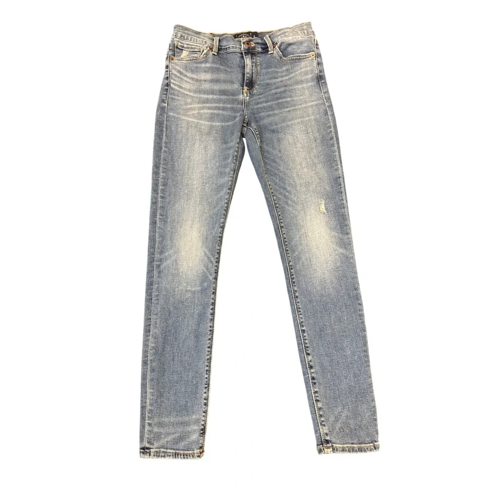 Lucky Brand Brooke Legging Medium‎ Wash Distressed Skinny Jeans Womens 6/28